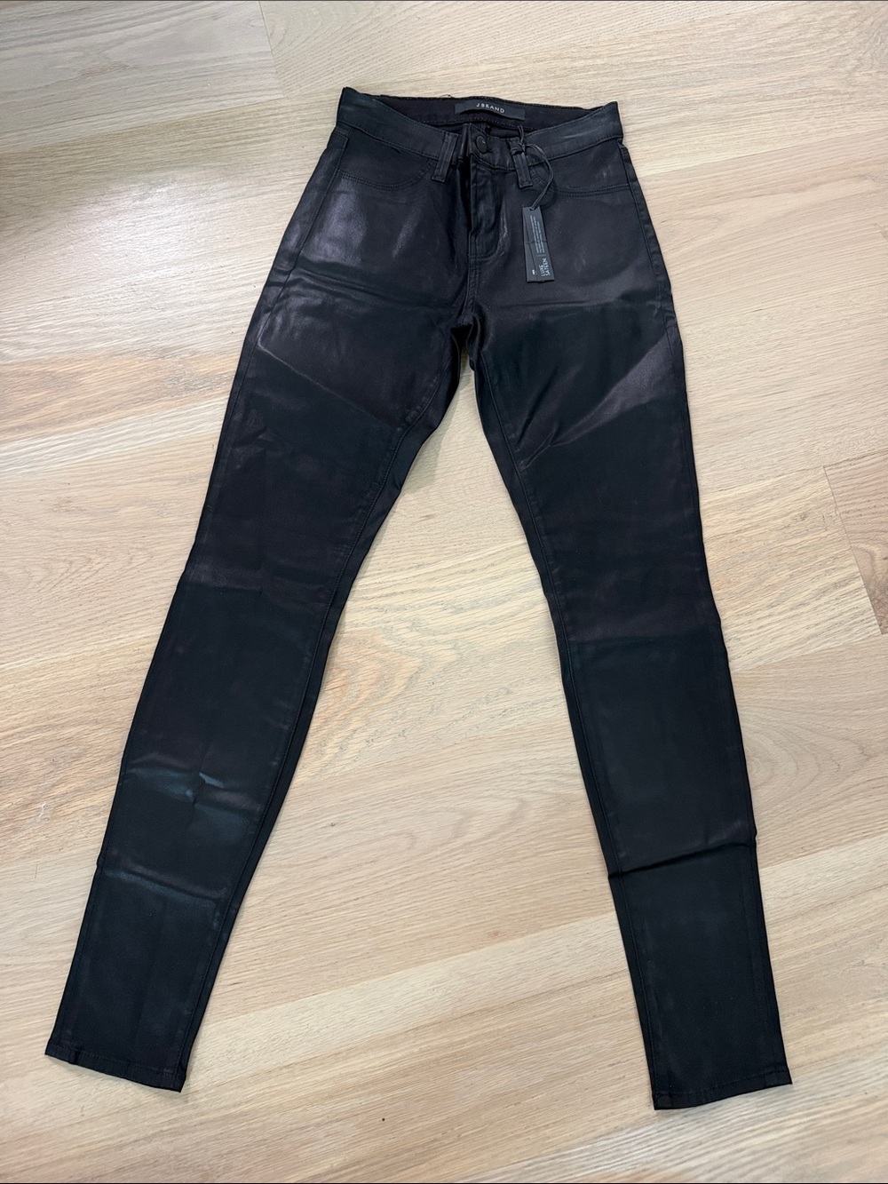 NWT J Brand Luxe Sateen Super Skinny Jeans Carbon Blu Size 25